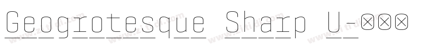 Geogrotesque Sharp U字体转换